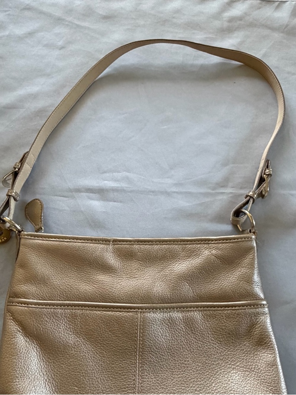 The Sak Women's Metallic Gold Crossbody Bag - Lightweight Everyday Style